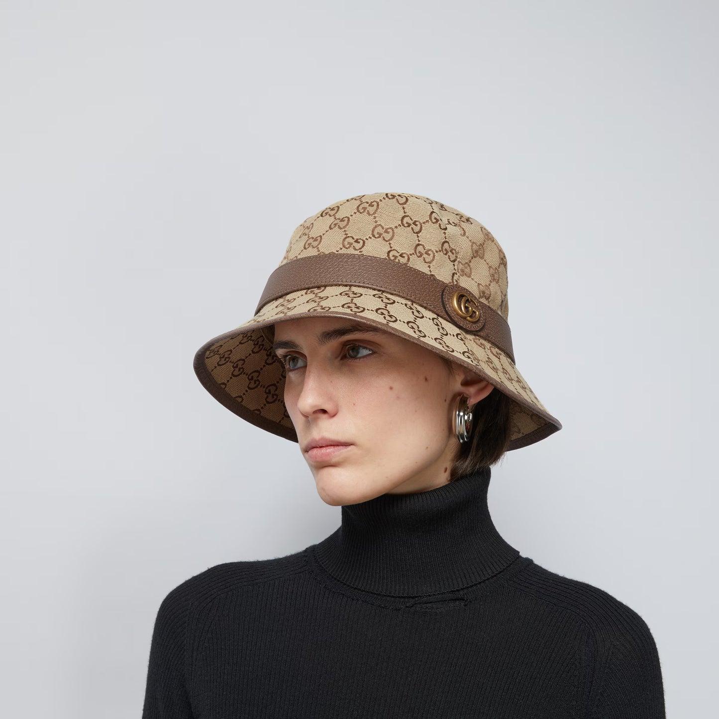 Chapeau fedora en toile GG
