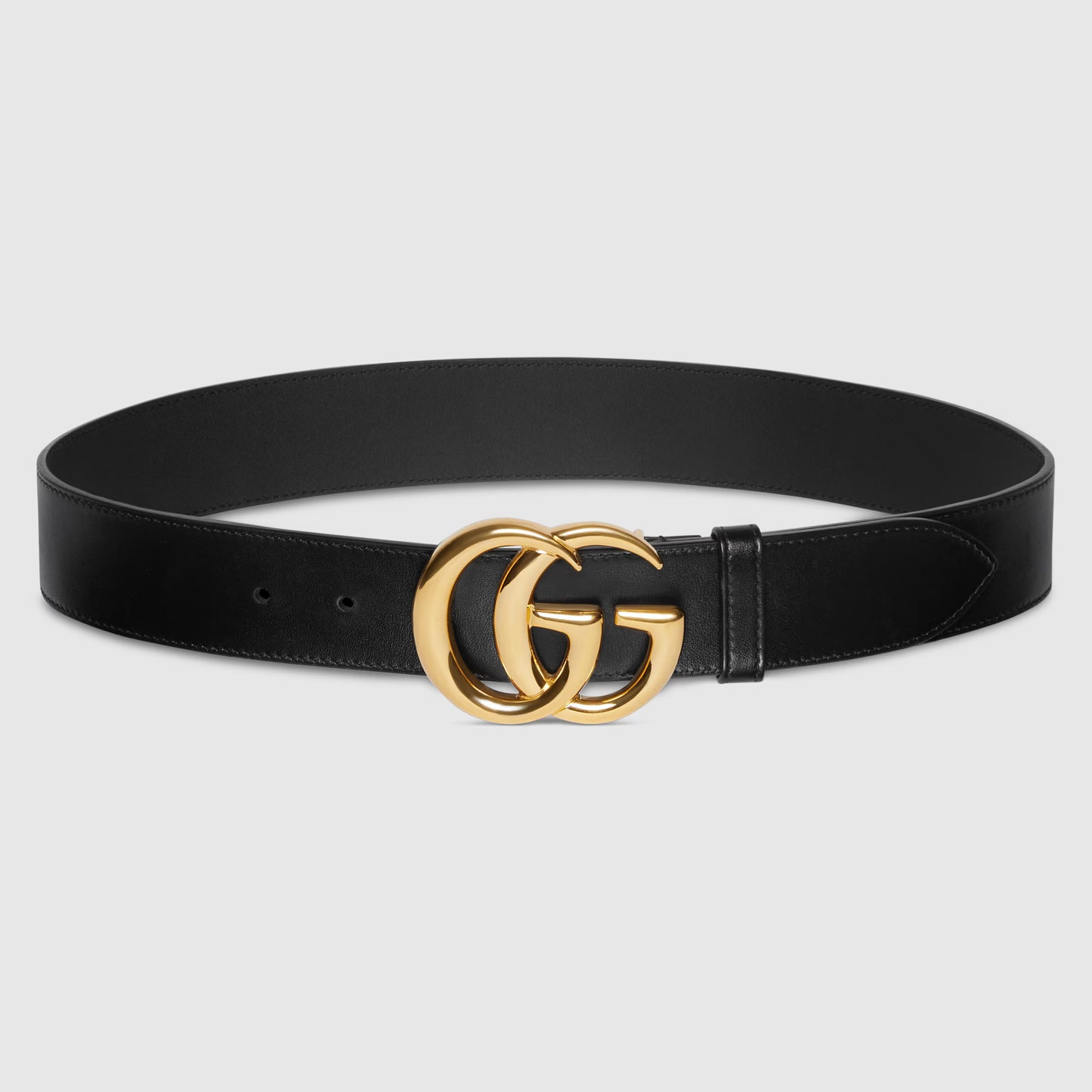 Ceinture large GG Marmont avec boucle brillante