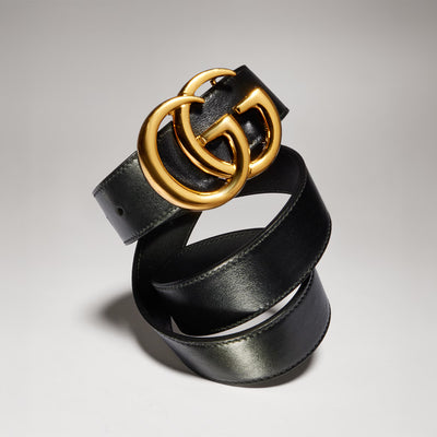Ceinture GG Marmont avec boucle brillante