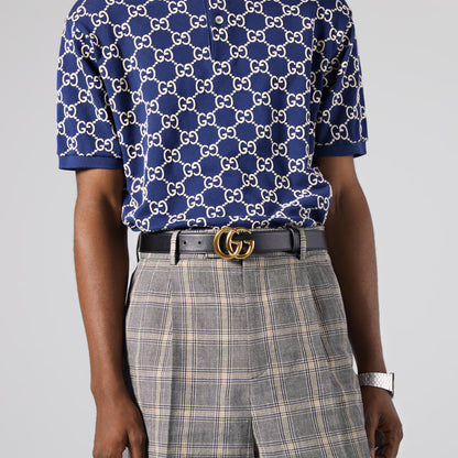 Ceinture GG Marmont avec boucle brillante