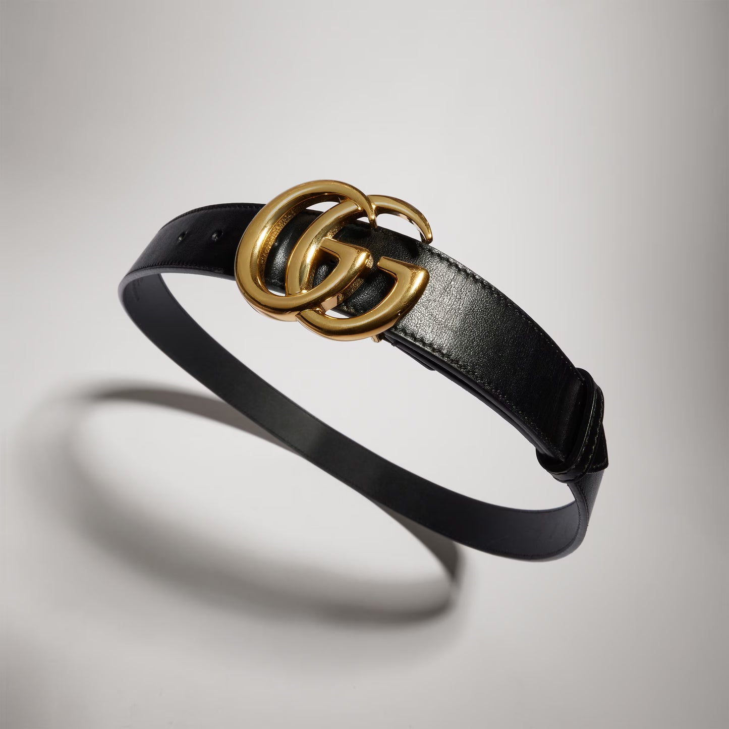 Ceinture GG Marmont avec boucle brillante