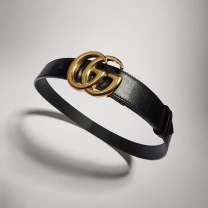 Ceinture GG Marmont avec boucle brillante