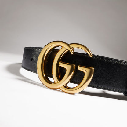Ceinture GG Marmont avec boucle brillante