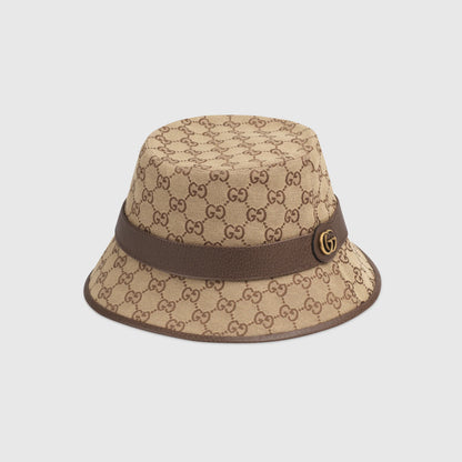 Chapeau fedora en toile GG