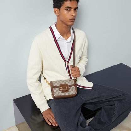 Sac à épaule Gucci Horsebit 1955 petit format