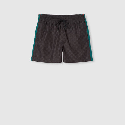 Short de bain en nylon à imprimé GG