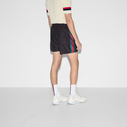 Short de bain en nylon à imprimé GG