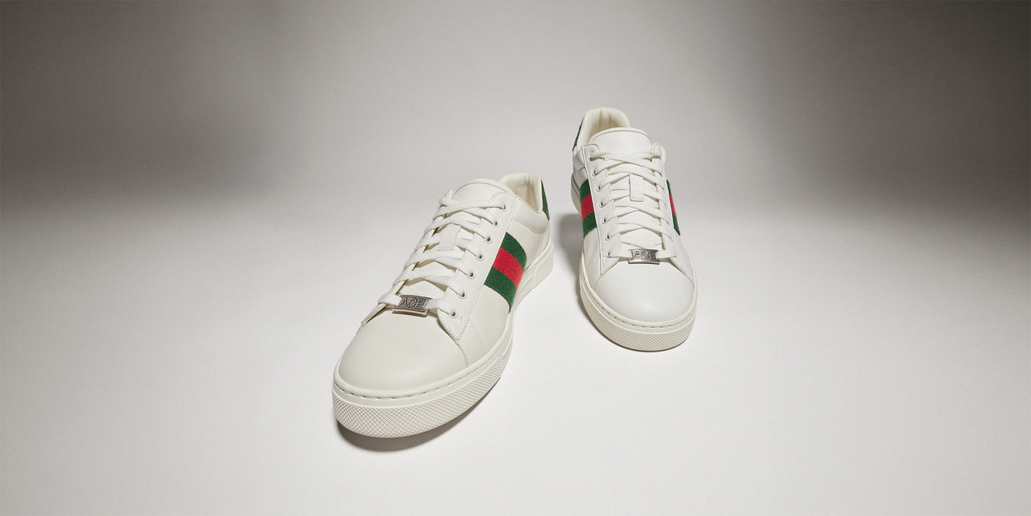 Baskets Gucci Ace avec bande Web pour homme
