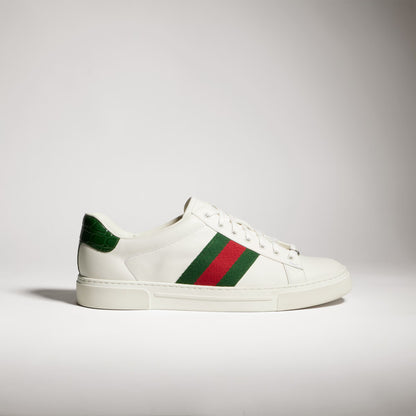 Baskets Gucci Ace avec bande Web pour homme