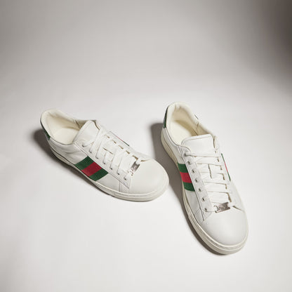 Baskets Gucci Ace avec bande Web pour homme