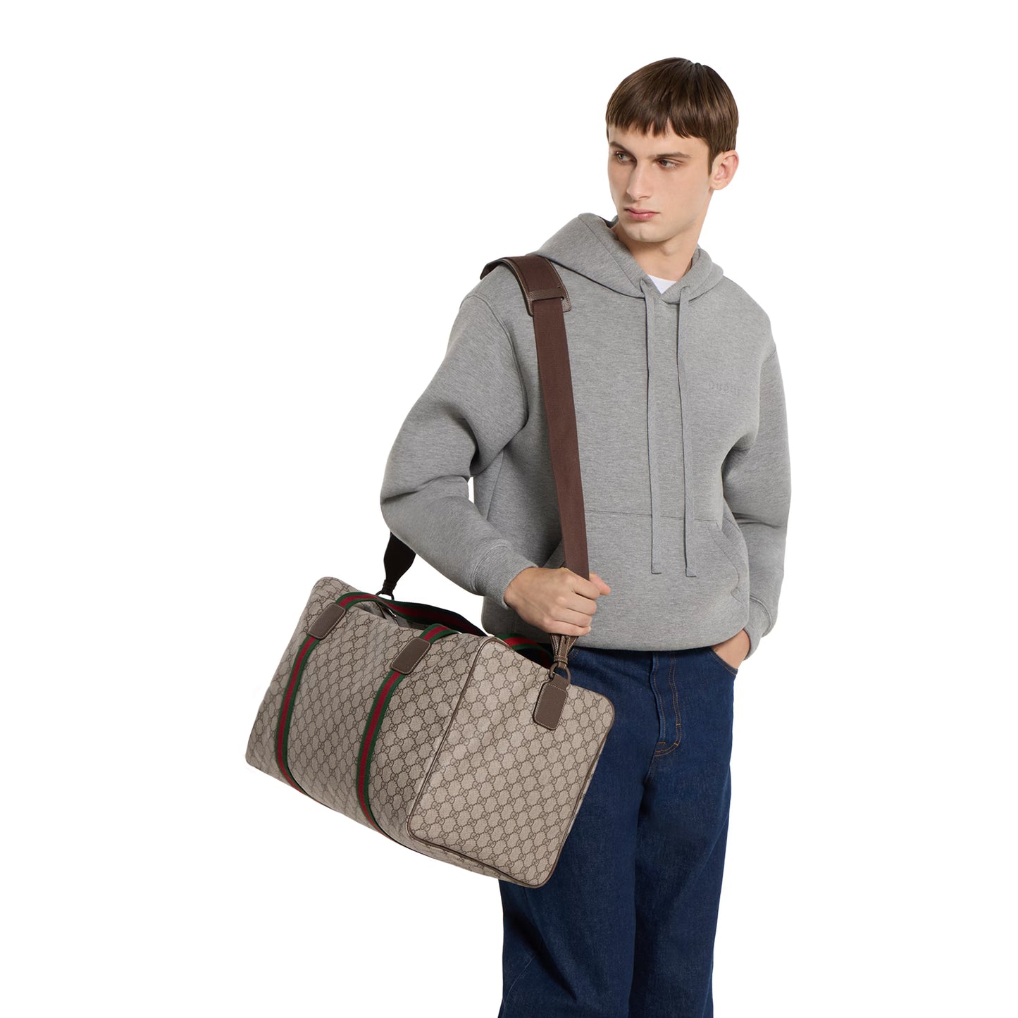 Sac de voyage avec bande Web moyen format