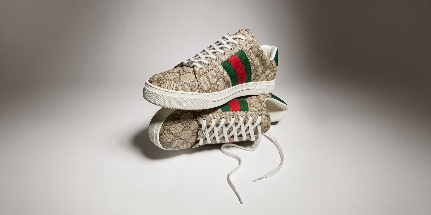 Baskets Gucci Ace avec bande Web pour homme