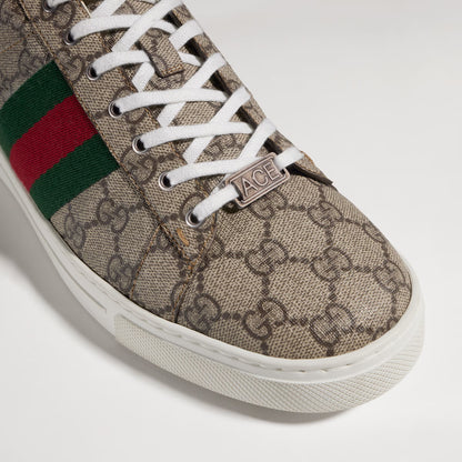 Baskets Gucci Ace avec bande Web pour homme