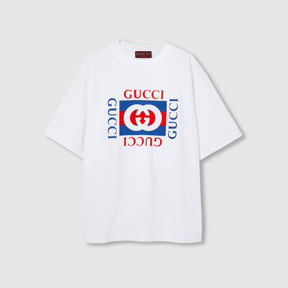 T-shirt en jersey de coton à imprimé Gucci
