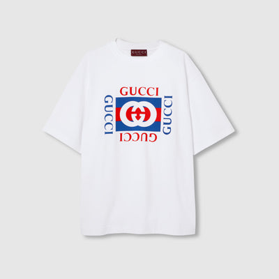 T-shirt en jersey de coton à imprimé Gucci