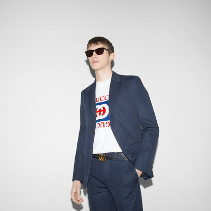 T-shirt en jersey de coton à imprimé Gucci