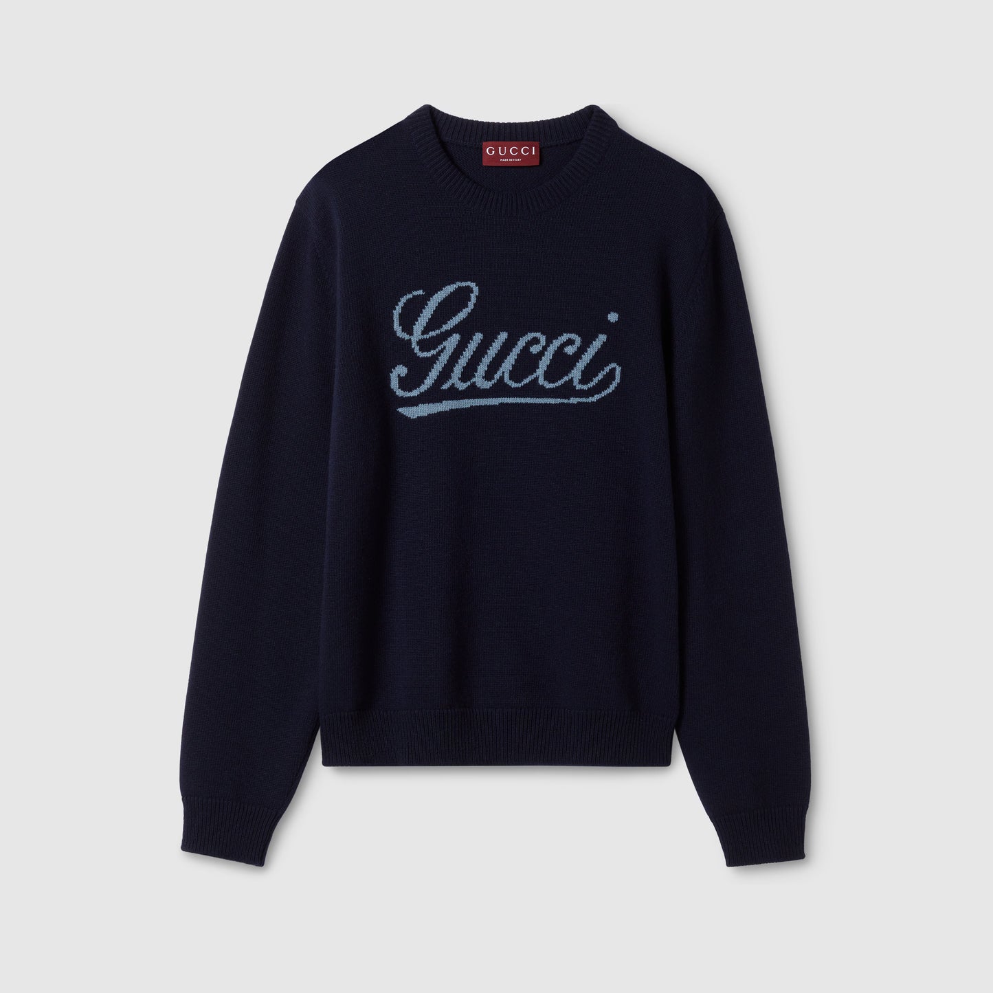 Pull en laine tricotée avec intarsia
