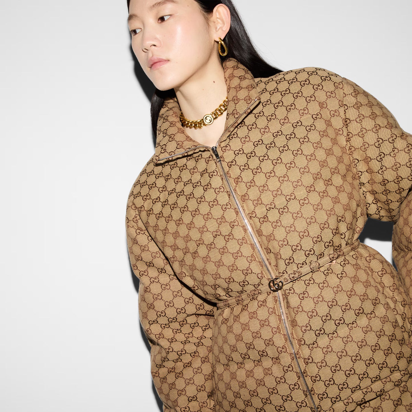 Blouson aviateur en toile GG