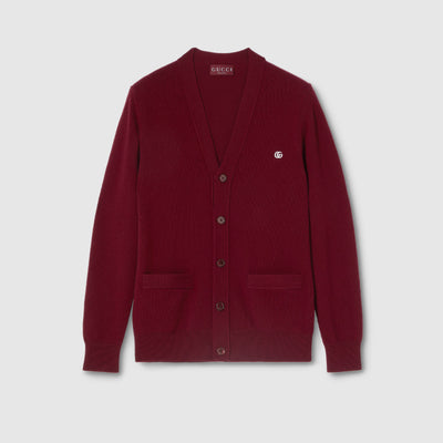 Cardigan en laine et cachemire avec broderie