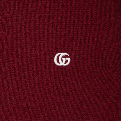 Cardigan en laine et cachemire avec broderie