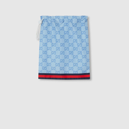 Short de bain technique en popeline imprimée
