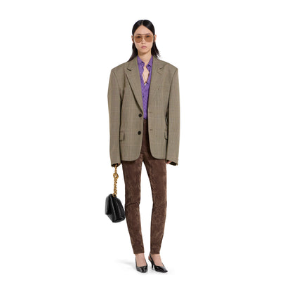 Chemise oversize en jacquard de soie GG