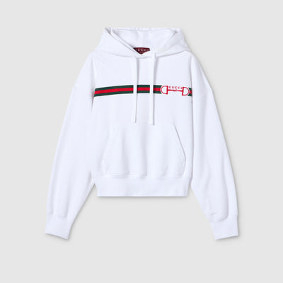 Cotton jersey sweatshirt with print
