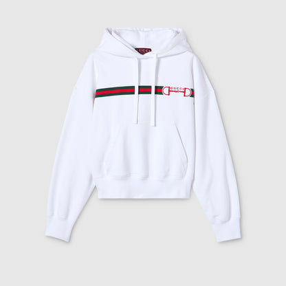 Sweat-shirt en jersey de coton à imprimé