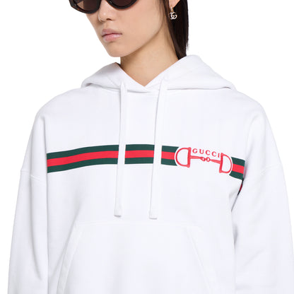 Sweat-shirt en jersey de coton à imprimé