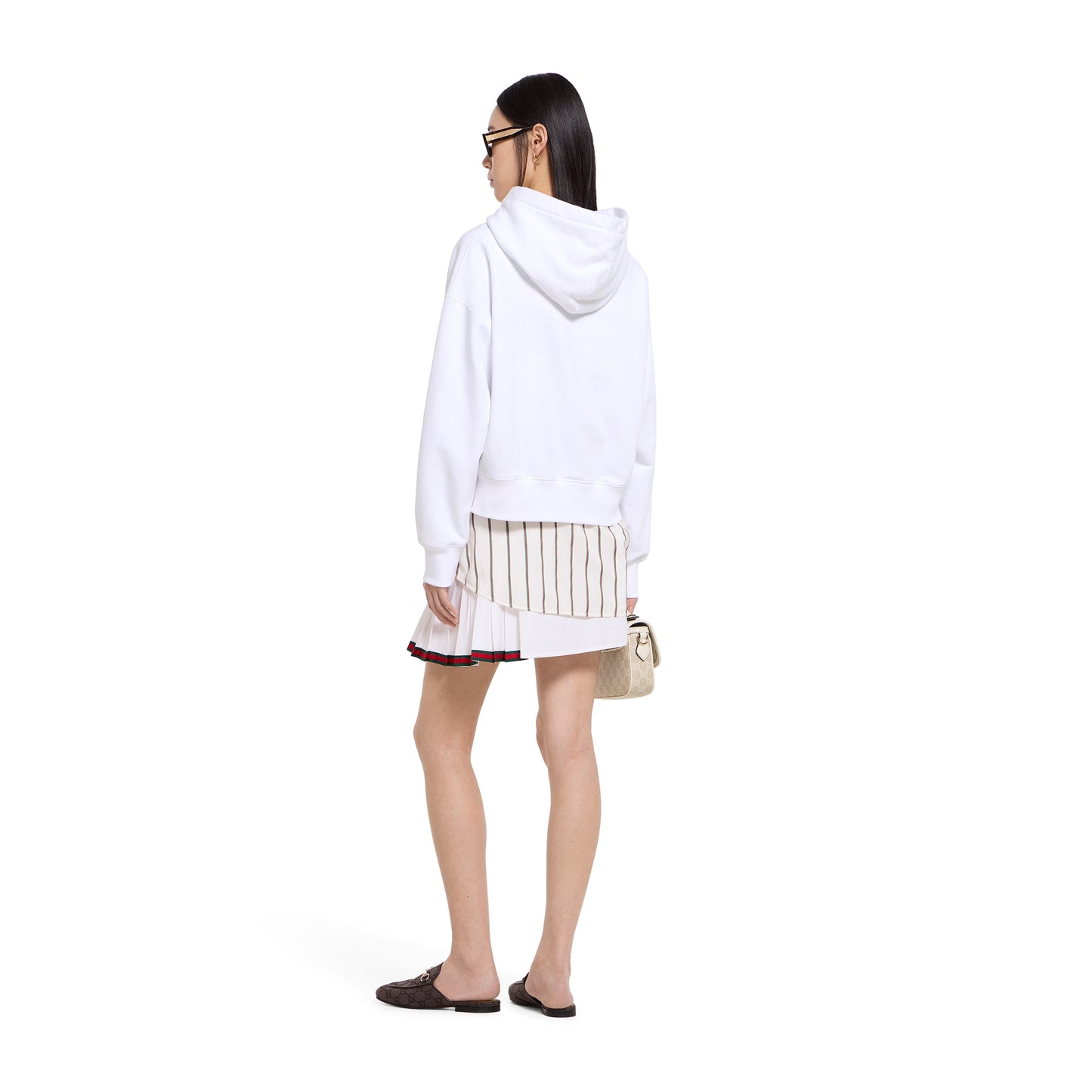 Sweat-shirt en jersey de coton à imprimé