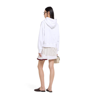 Sweat-shirt en jersey de coton à imprimé