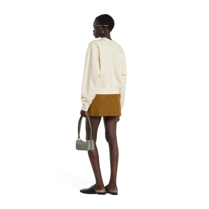 Sweat-shirt en jersey de coton à imprimé