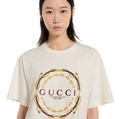 T-shirt en jersey de coton avec imprimé