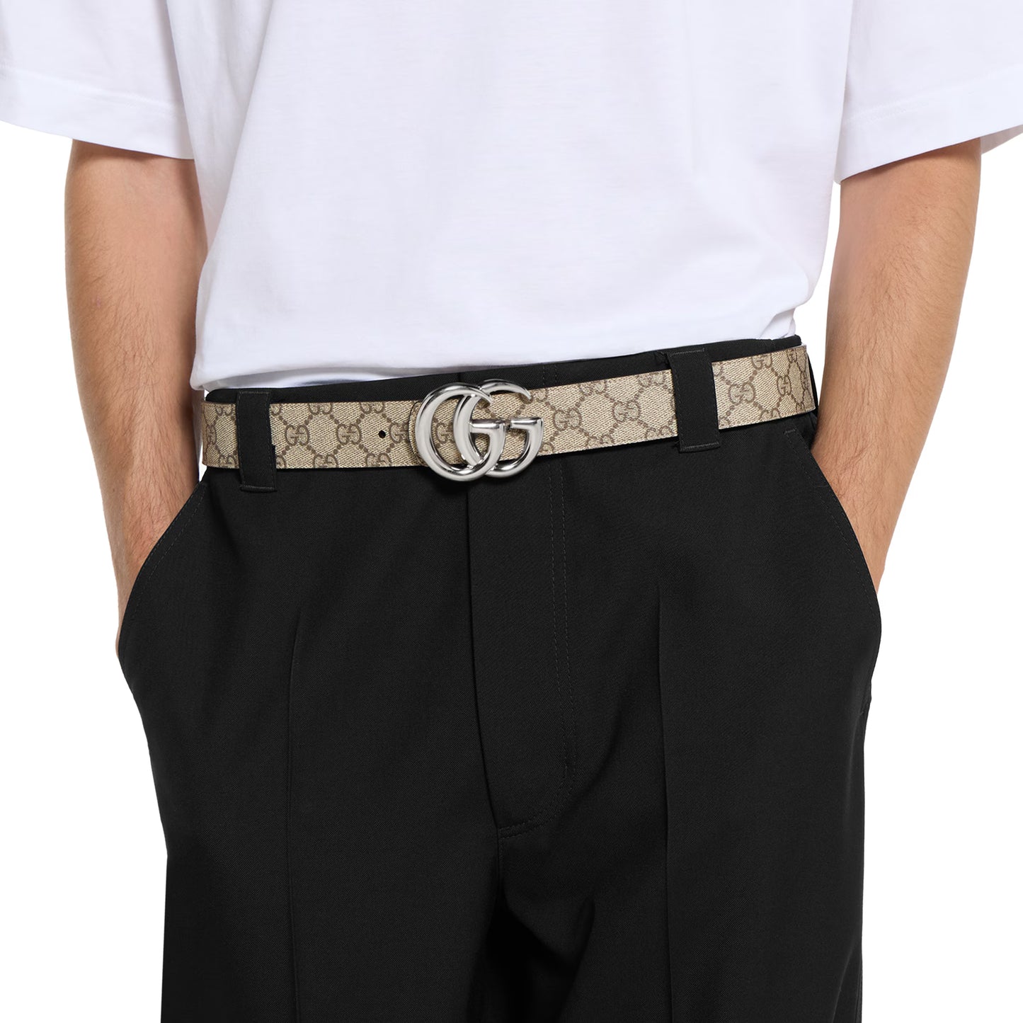 Ceinture réversible GG Marmont