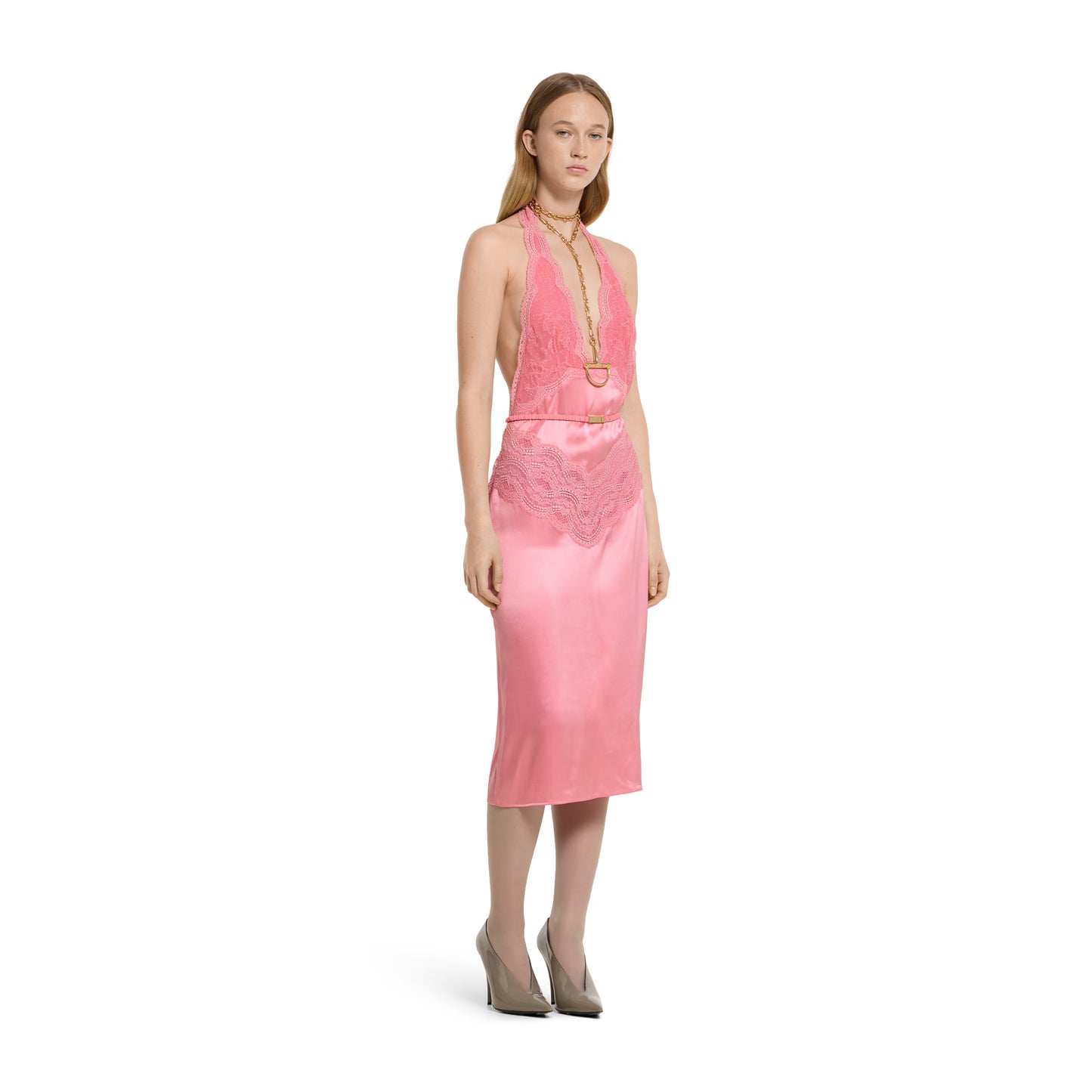 Robe en satin de soie