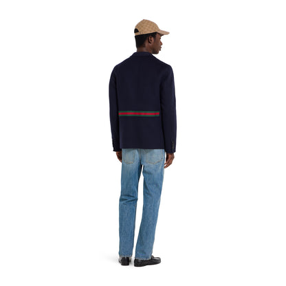 Pantalon en denim de coton coupe ajustée
