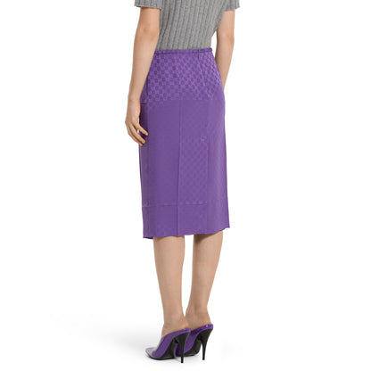 Jupe en jacquard de soie GG
