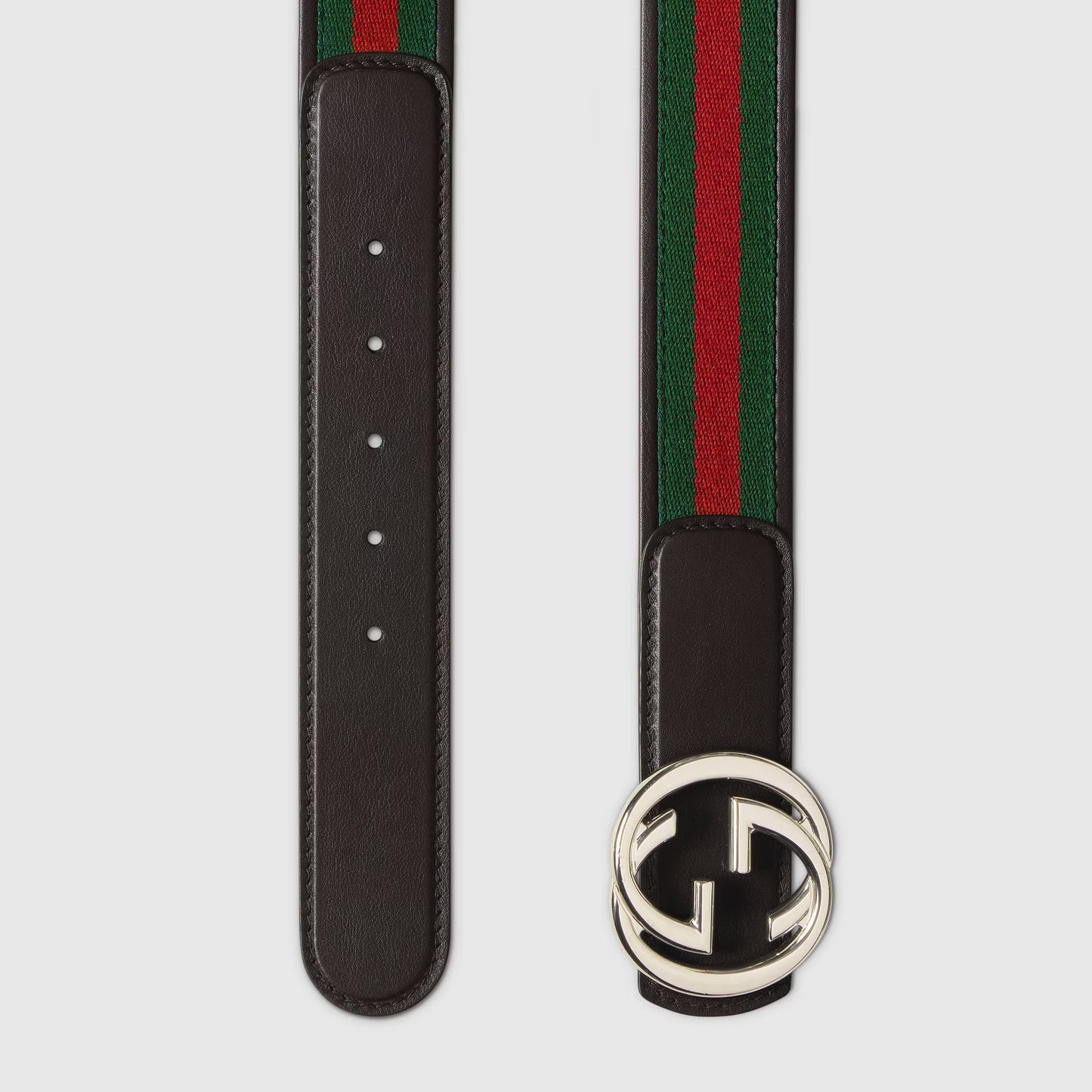 Ceinture réversible avec boucle GG