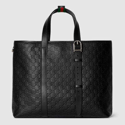 GG Emblem large tote bag