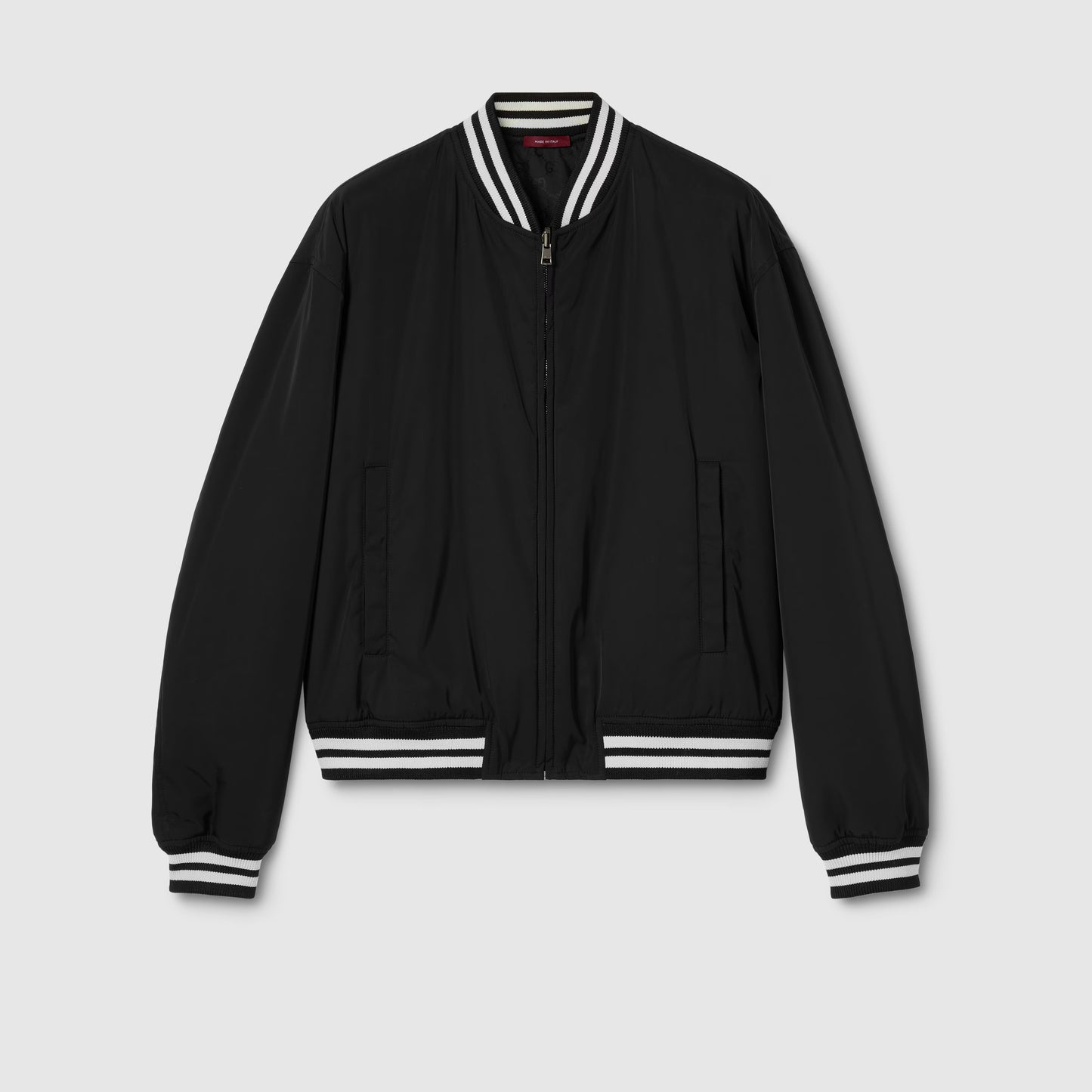 Veste zippée réversible en sergé de nylon