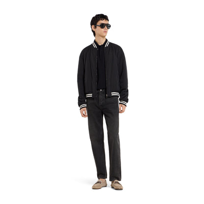 Veste zippée réversible en sergé de nylon