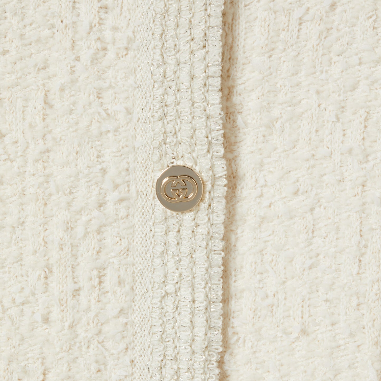 Cardigan en laine bouclée lamée