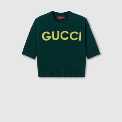 Haut en laine douce avec intarsia