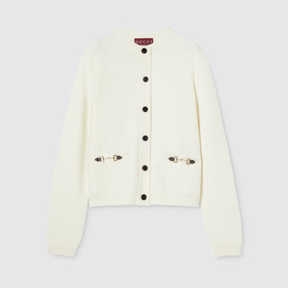 Cardigan en laine et cachemire avec Mors