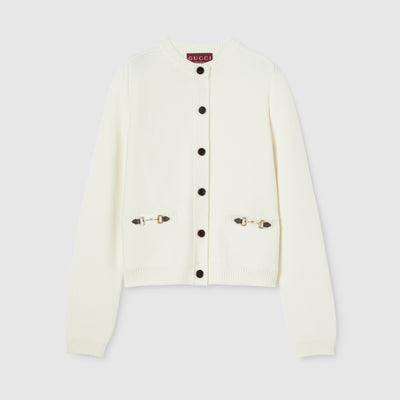 Cardigan en laine et cachemire avec Mors