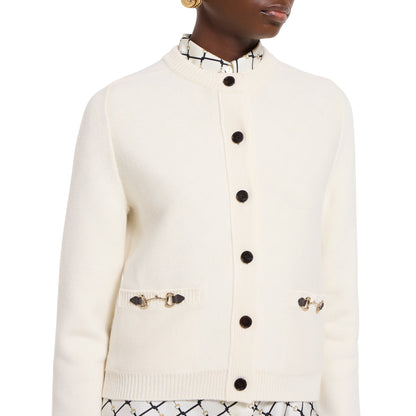 Cardigan en laine et cachemire avec Mors