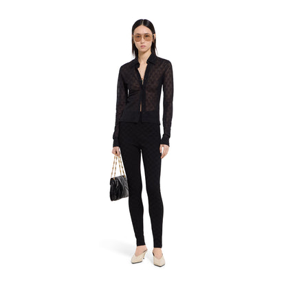 Legging élastique en jacquard GG