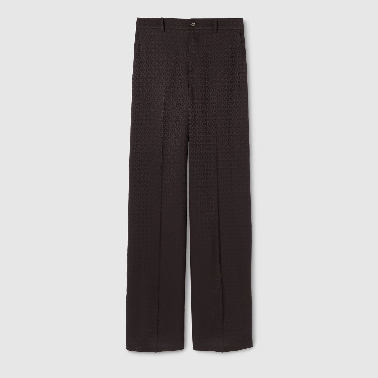 Pantalon en jacquard de soie à détail Mors