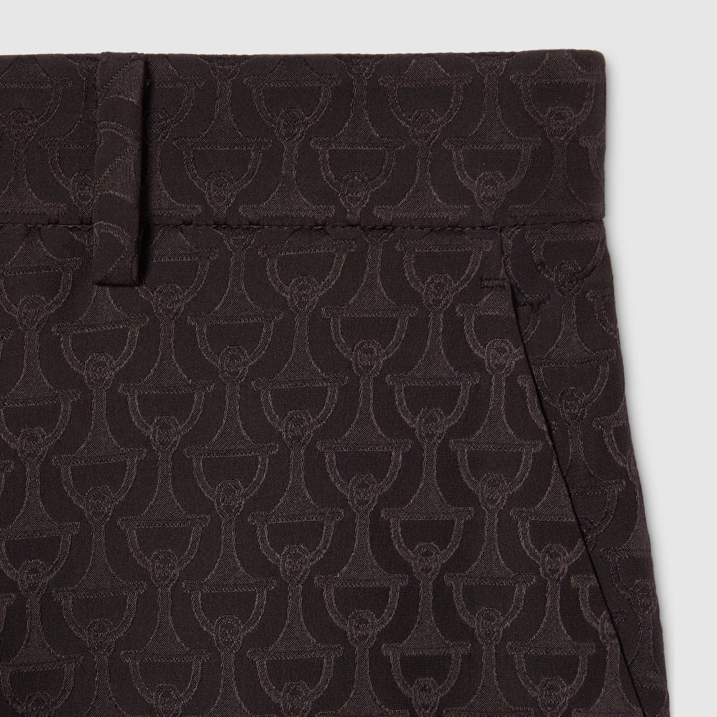 Pantalon en jacquard de soie à détail Mors