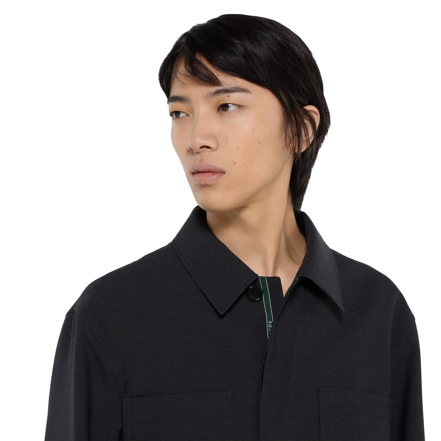 Veste en laine avec liseré Gucci